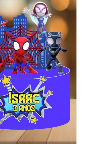 Topo de Bolo Spidey