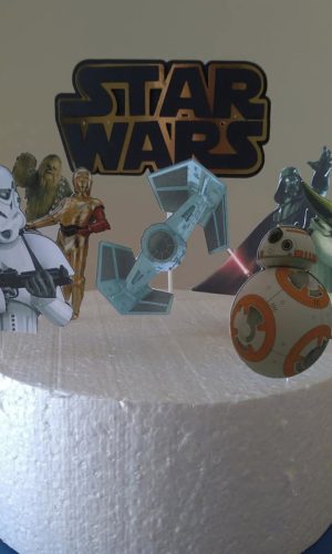 Topo de Bolo Star Wars