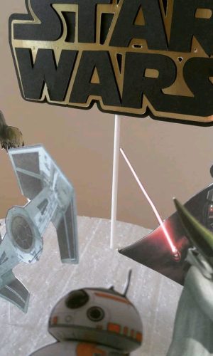 Topo de Bolo Star Wars