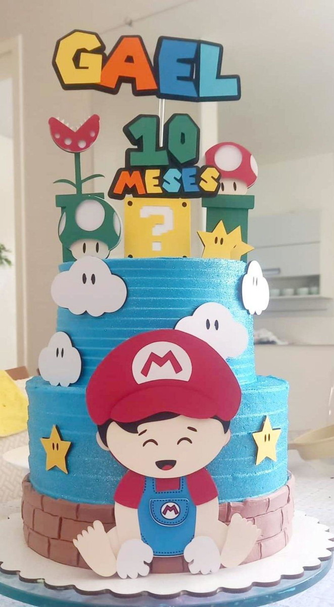 Topo de Bolo Super Mario - Imagem 2