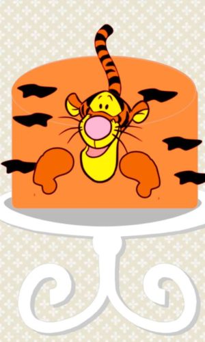 Topo de Bolo Tigrão (ursinho Pooh)