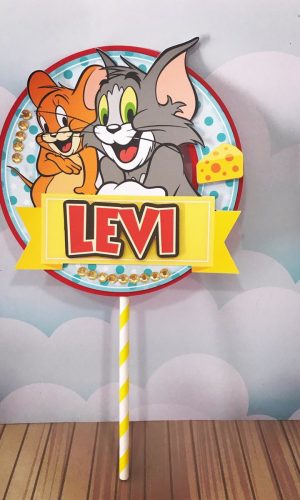 Topo de Bolo Tom e Jerry