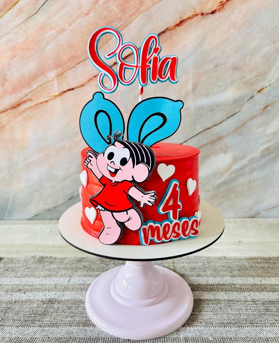 Topo de Bolo Turma da Monica