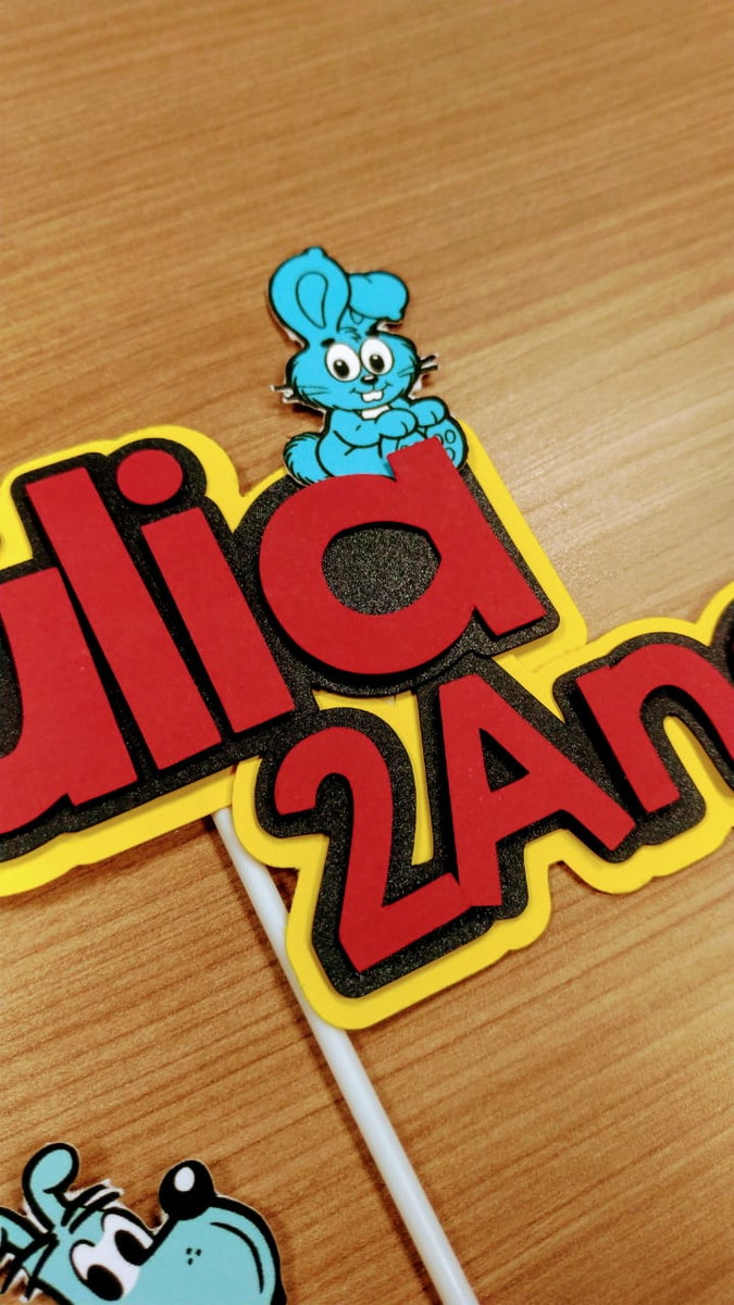 Topo de Bolo Turma da Mônica