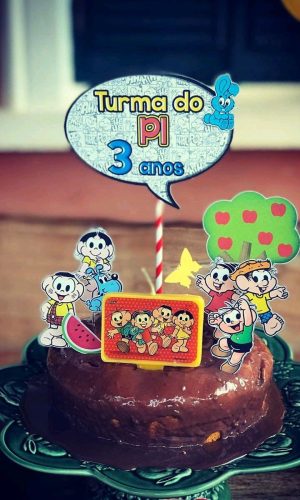 Topo de Bolo Turma da Mônica (simples)