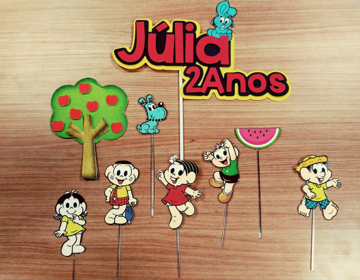 Topo de Bolo Turma da Mônica - Imagem 2