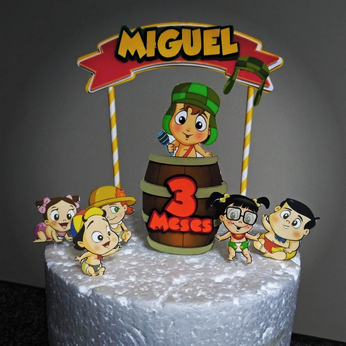 Topo de Bolo Turma do Chaves - Imagem 2