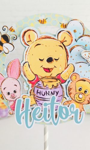 Topo de Bolo Ursinho Pooh