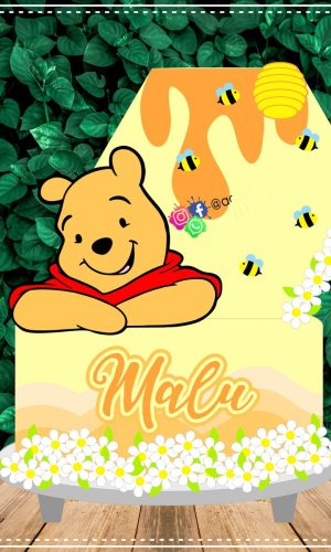 Topo de Bolo Ursinho Pooh