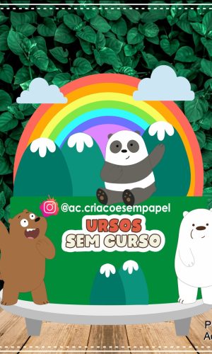Topo de Bolo Urso sem Curso
