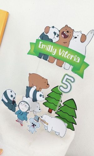 Topo de Bolo Urso sem Curso
