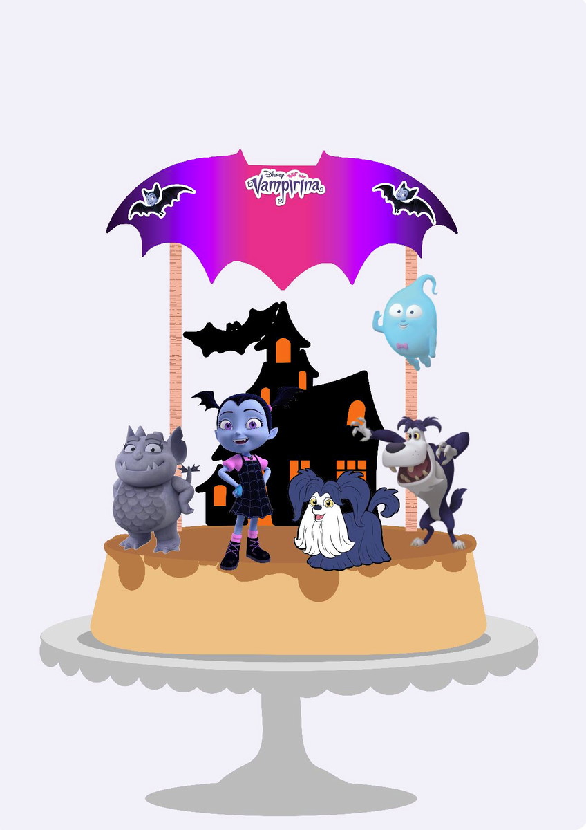 Topo de Bolo Vampirina