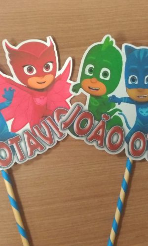 Topper PJ Maskarados (Para centro de Mesa)