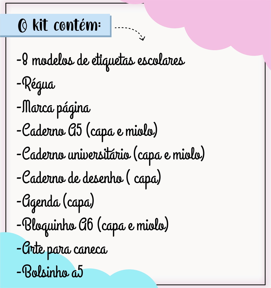Arquivo de Corte - Etiqueta Escolar (trolls) a - Imagem 3