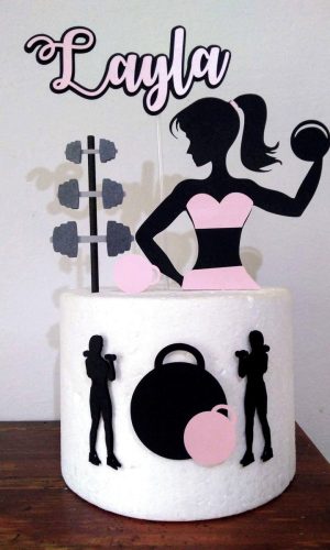 Arquivo de Corte - Topo de Bolo (Fitness) 2